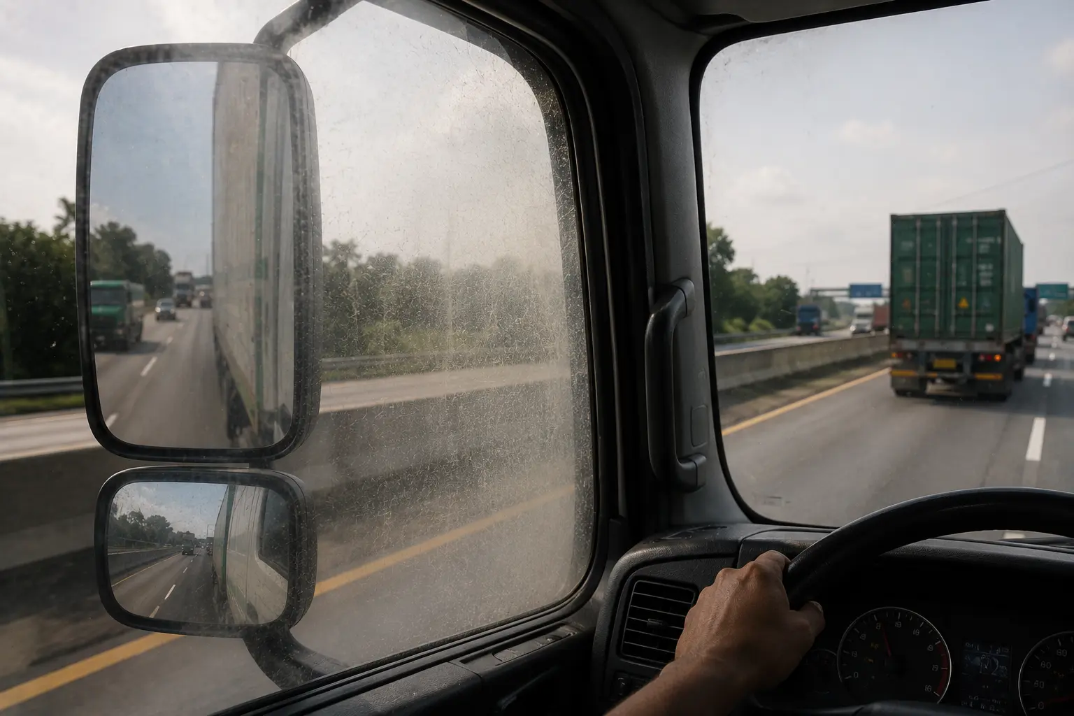 Kaca Samping Truk Buram: Bahaya Blind Spot yang Mengancam Armada Logistik