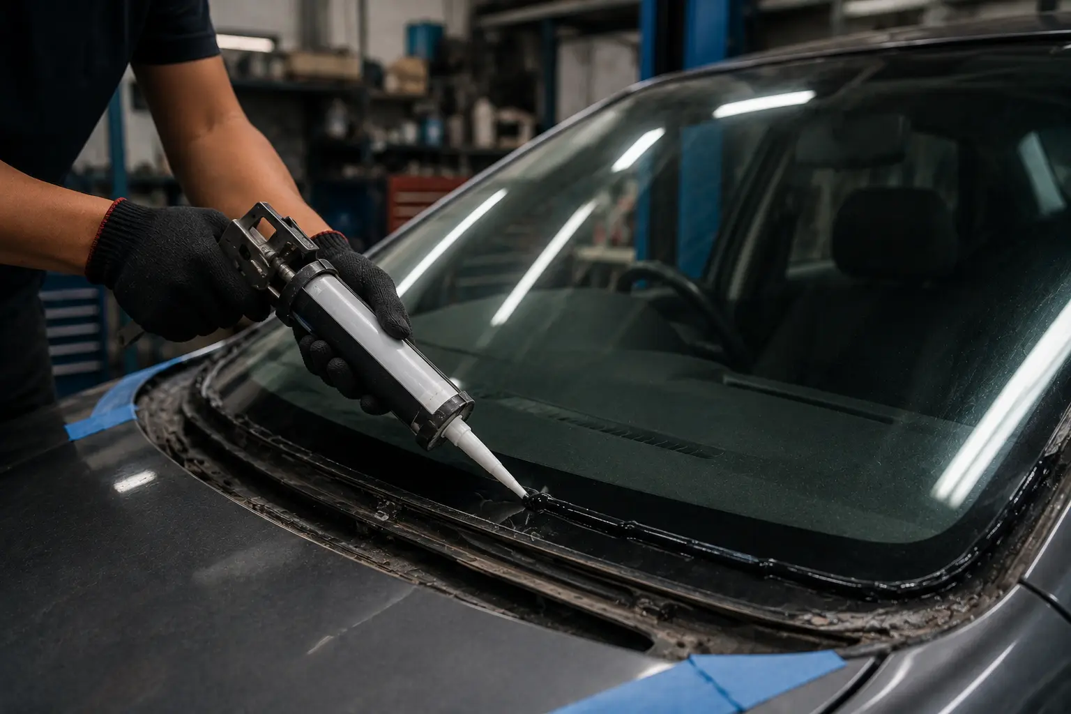 Awas Kaca Lepas! Bahaya Menggunakan Lem Silikon Biasa untuk Pasang Kaca Mobil